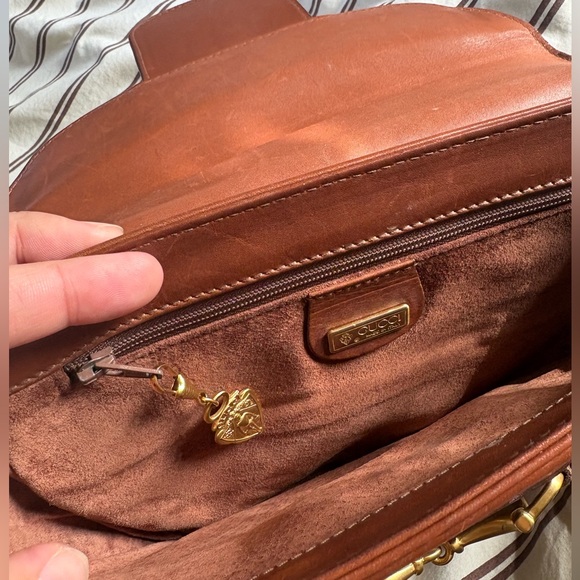Vintage Gucci Cognac Leather Saddle Bag with Strap - Picture 7 of 7
